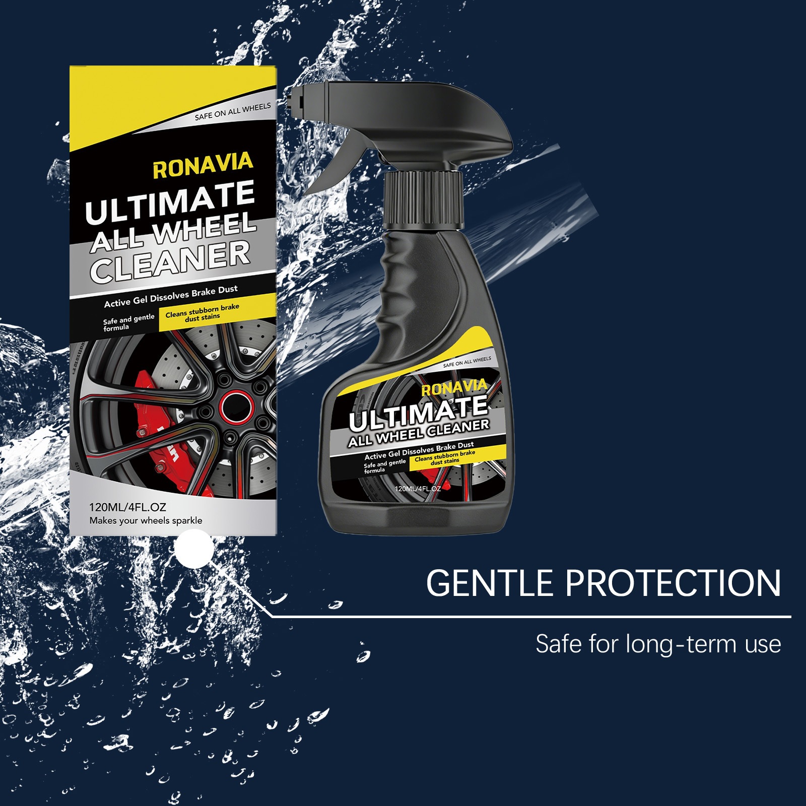 Ronavia Tire Cleaner Is a Suitable Maintenance and Cleaning Agent for Daily Car Cleaning and Decontamination of Tire Surfaces