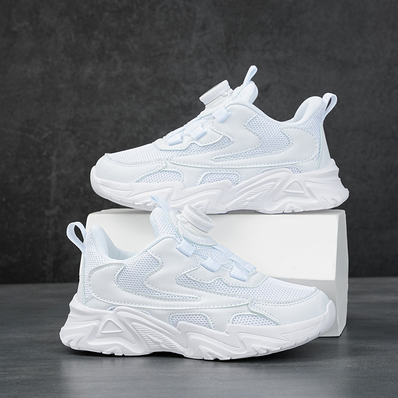 Summer breathable children's white sneakers for men and women for…