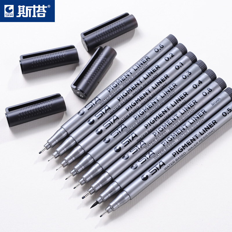 Sta sta aguja pluma gancho pluma bosquejo pluma de la firma de dibujos animados que hace la pluma 8050