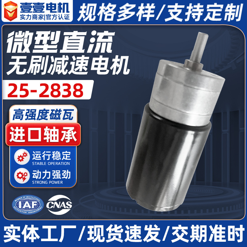 Factory Supply 25-2838 Brushless 12V24V Built-In Drive Hall Low Noise Micro Dc Reduction Motor Motor
