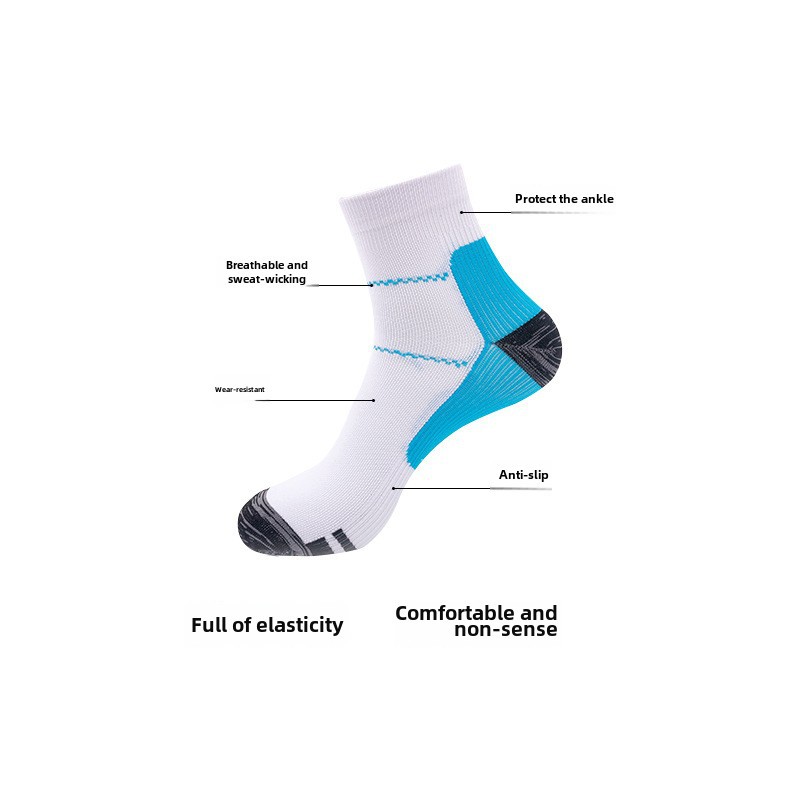 Grensoverschrijdende hot selling sport hardloop compressie sokken voetbal sokken mannen en vrouwen compressie sokken plantaire fascia sokken_voghion.com