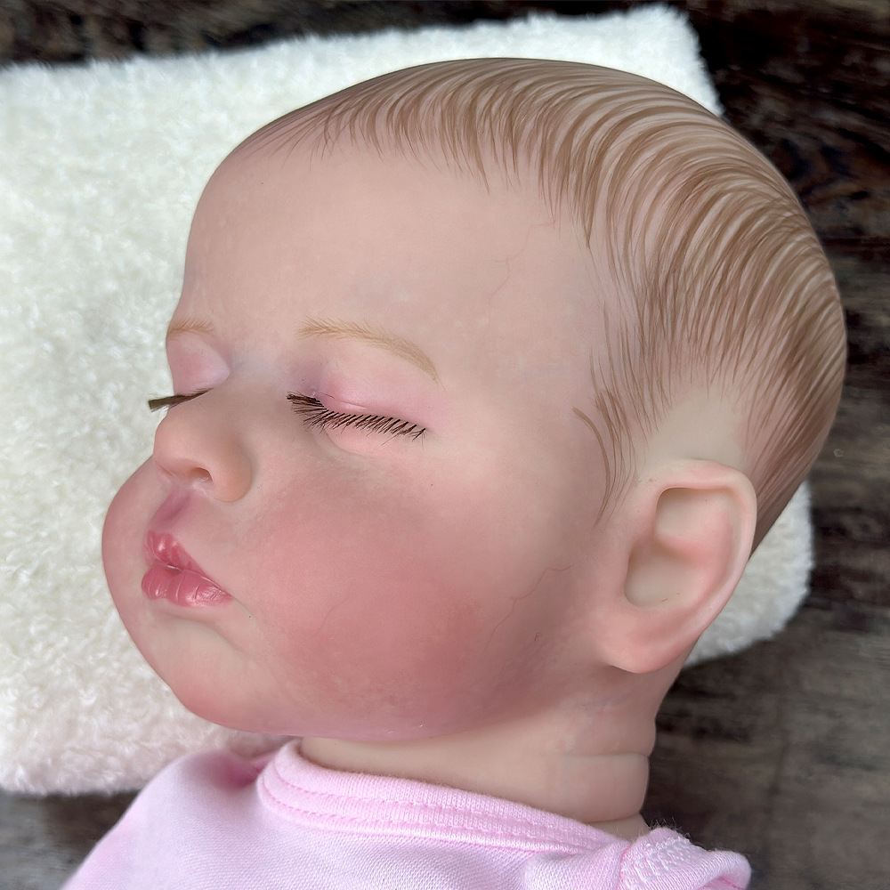 Bebé pesado en agua cuerpo de goma muñeca de venta caliente puede entrar en el nuevo Lulu muñeca cruzada en stock ojos cerrados muñecas masculinas simulación