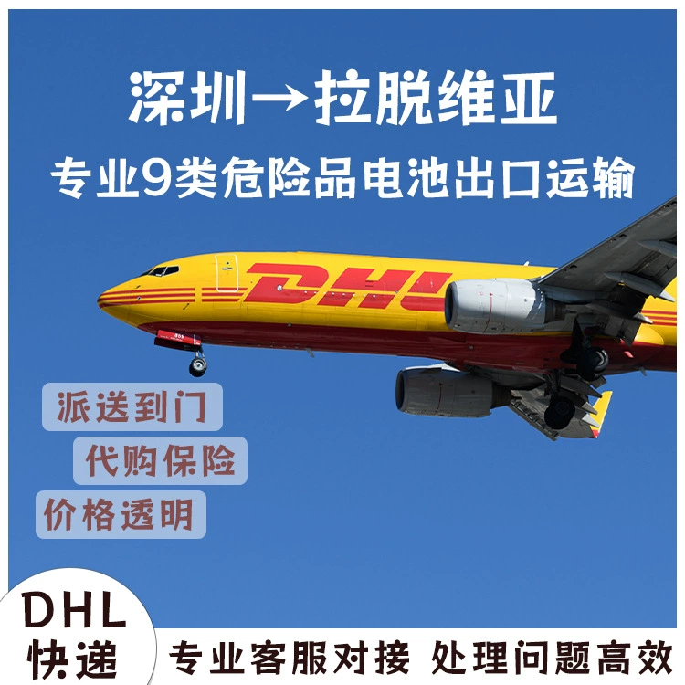 Литиевая батарея Гуанчжоу в Латвию DHL экспресс авиадоставка морские перевозки полный контейнер LCL двойное оформление до двери DDP/DDU