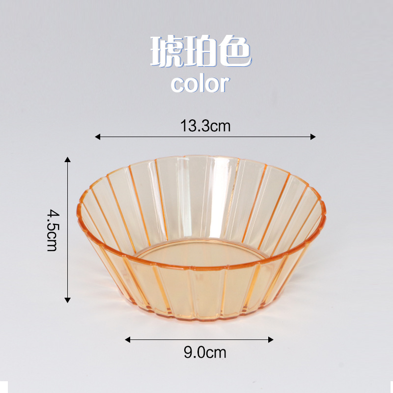 Nuevo plato de fruta acrílico plato de fruta bar KTV Casa de Té banquete de boda plato de caramelo cuadrado a rayas plato de aperitivos