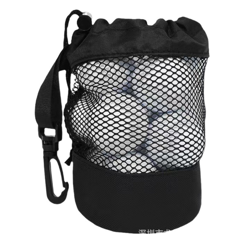 Nueva bolsa de almacenamiento de golf transfronterizo bolsa de malla de un solo lado bolsa de lazo de golf de tenis