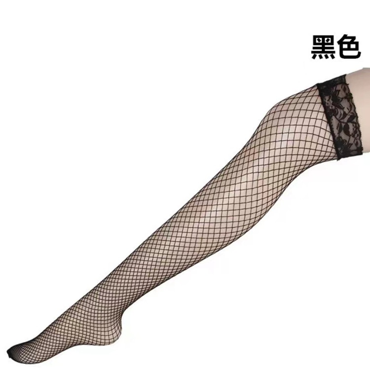 Medias de malla de fiesta de solteros, bar, club, medias de red de pesca sexy, encaje, medias de red de rodilla