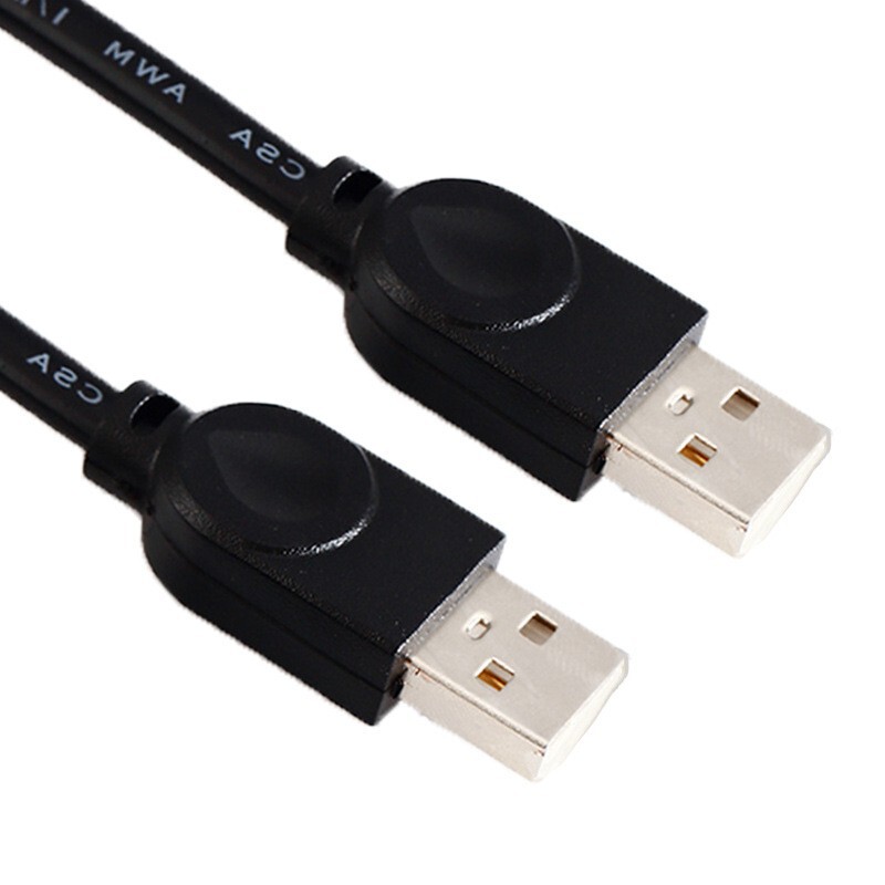 メーカー USB オス - オス データ ケーブル ブラック 1.5m コピー ケーブル 2.0 モバイル ハード ドライブ データ ケーブル ダブルヘッド USB ケーブル|undefined