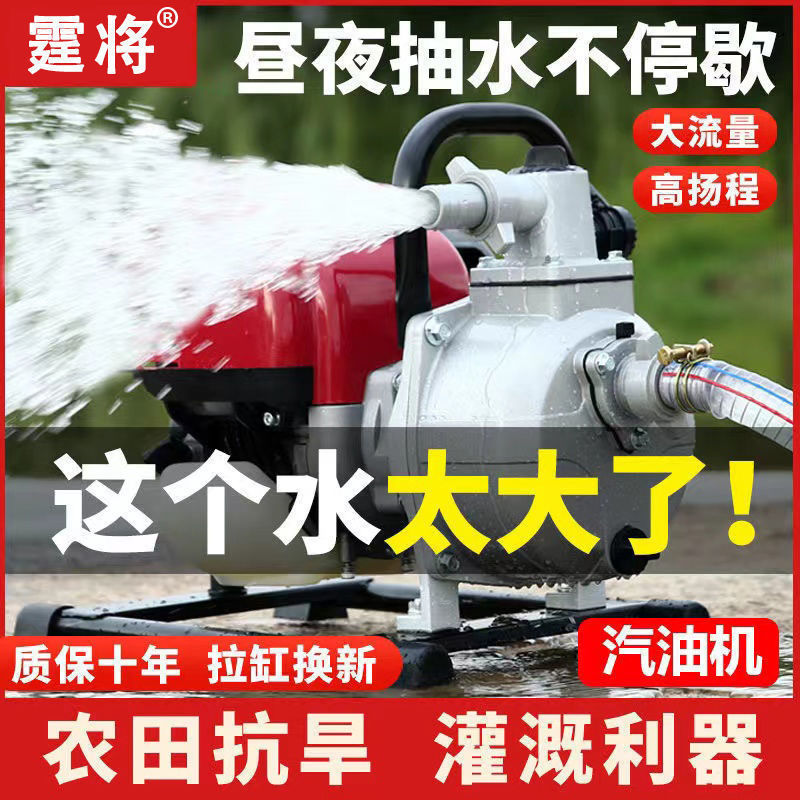 德国进口汽油机抽水泵灌溉菜园农用小型自吸泵高扬程大流量浇水机