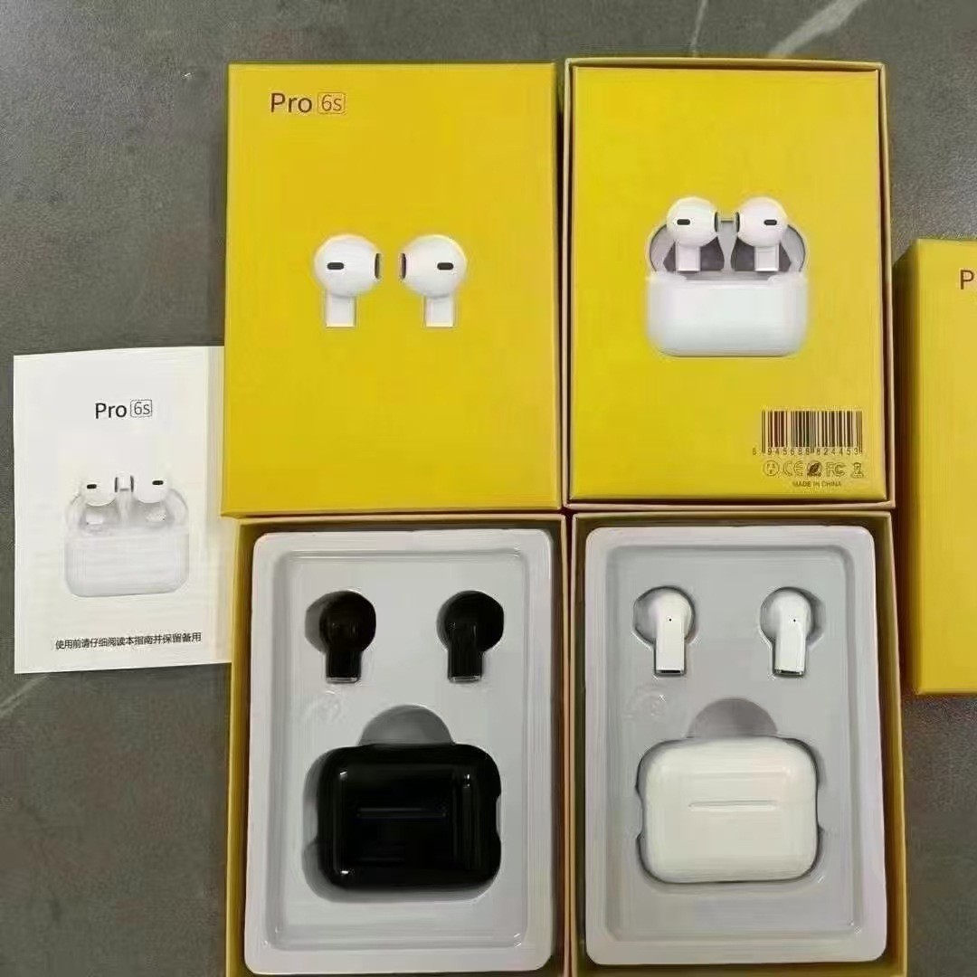 跨境新款PRO6PLUS五代无线蓝牙耳机6S pro5s tws迷你运动降噪耳机