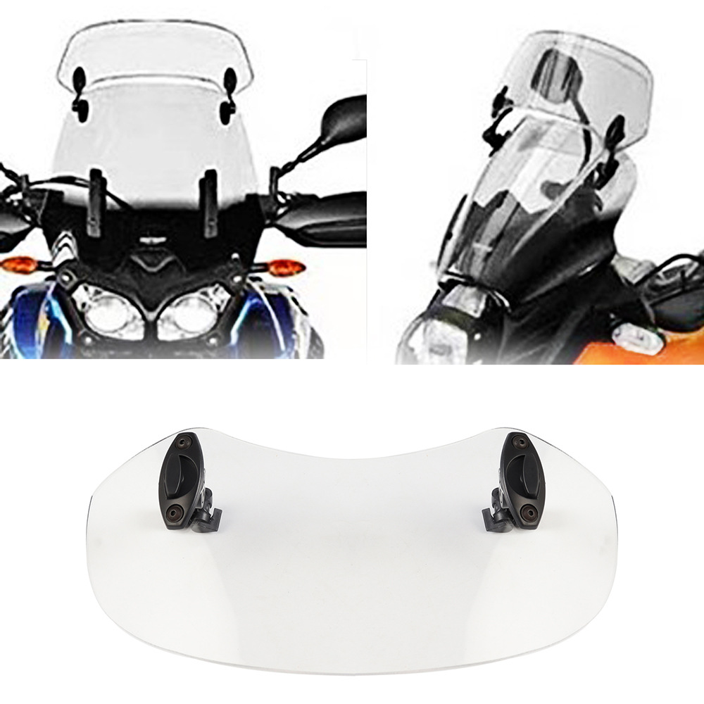 Universal Motorcycle Modification Parts, Height-Adjustable Wind Deflector Suitable for Yamaha, Kawasaki, Honda