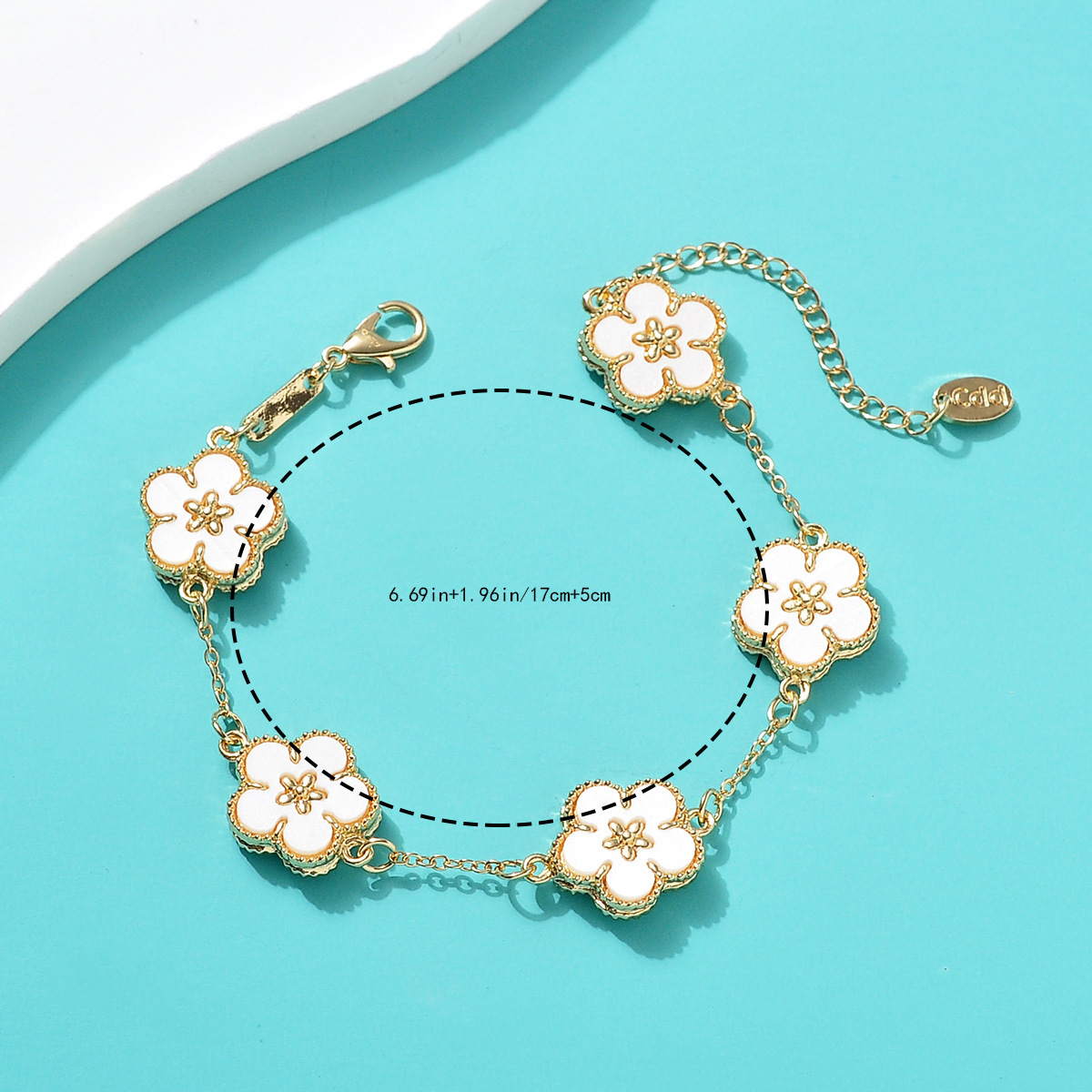 IG Style Sweet Flower Zinc Alloy Inlay Shell Women's Bracelets display picture 43