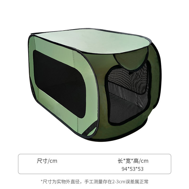 Jaula para Gatos Integrada, Transportín Portátil para Mascotas, Montable en el Automóvil, Valla Plegable Reforzada, Jaula Extra Grande para Perros con Movimiento Libre.