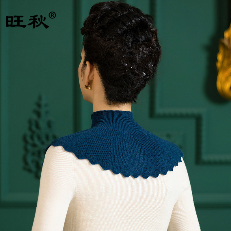 Fábrica directa de invierno y otoño chaleco de punto falso cuello caliente falso cuello de media altura collar bufandas de lana 1022