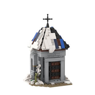 Building Blocks Moc-96290 Medieval Church 344 Particle Number Building Toy Christmas Gift