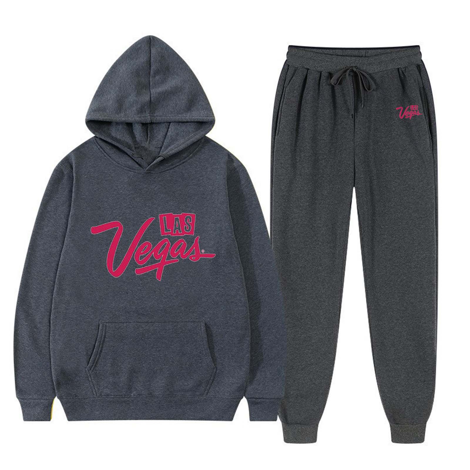 2024 Autumn/Winter New Hooded Printed Sweater Men's Leisure Sports Set_voghion.com