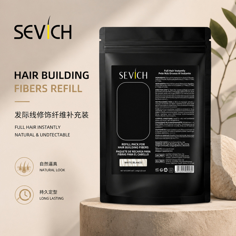 Sevich Hair Fiber Pack 100g Styling Hair Care Hairpiece Dense Hair Fiber Concealer Cross-Border Sevich Hair Fiber Pack 100g Styling Hair Care Hairpiece Dense Hair Fiber Concealer Cross-Border