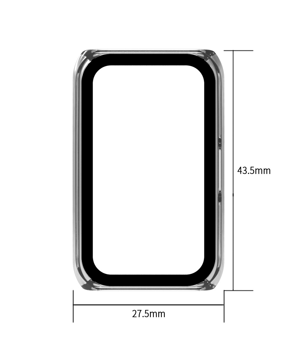 Honor Band 6/7 Protective case is compatible with oppo watch free PC tempered glass integrated case undefined