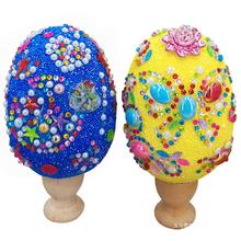 复活节彩蛋儿童手工材料diy制作玩具创意鸡蛋彩绘雪花泥装饰套装