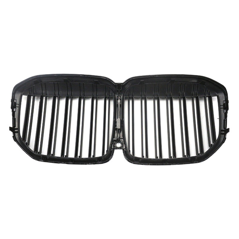 Suitable for Bmw X7 Grille G07 Modified Dual-Line m Glossy Black Grille Three-Color Front Grille Carbon Fiber Pattern Grille