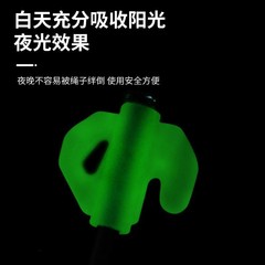 Factory Direct Sales Outdoor Ground Anchor Camping Tent Stake Fluorescent Wind Rope Anchor Tent Butterfly Shaped Straight Hook Plastic