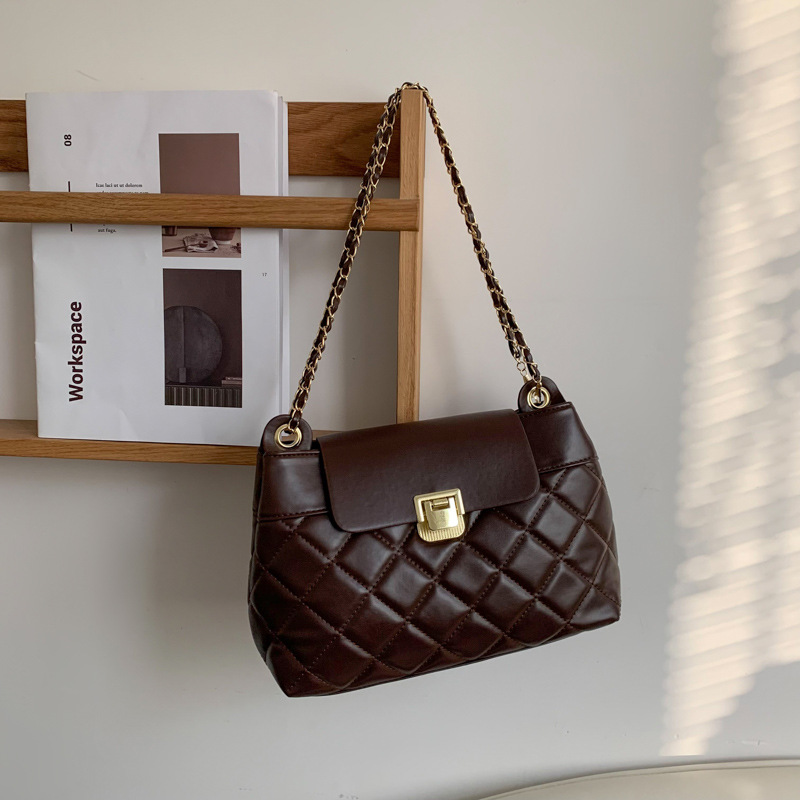 Bolso de cadena rombo bolso de mujer 2023 Nueva celebridad de Internet moda todo partido exquisito bolso de mensajero estilo Chanel bolso de hombro de las mujeres