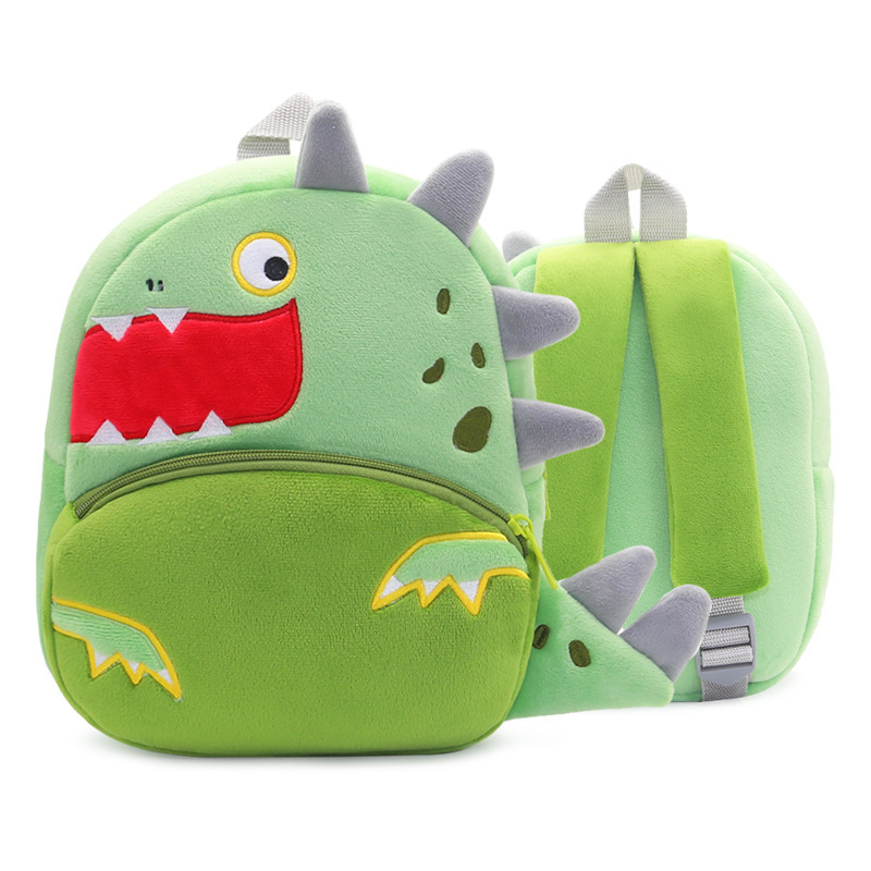 3D lindos dibujos animados peluche niños jardín de infantes mochila escolar movimiento de animales escolares mochila de peluche mochila de niños