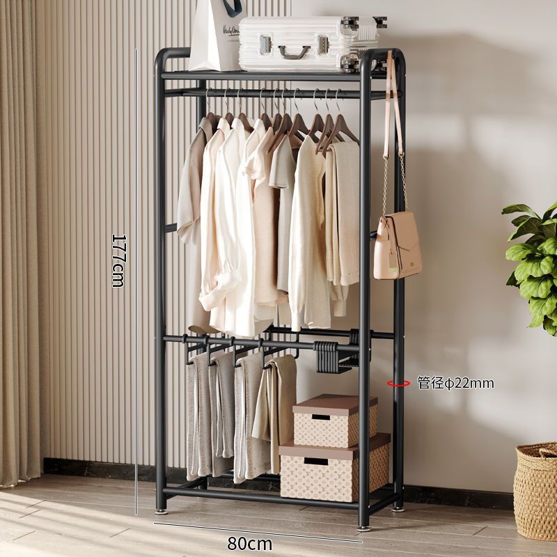 싱글 로드 탑 + 10 바지 rack-80cm-matte 블랙