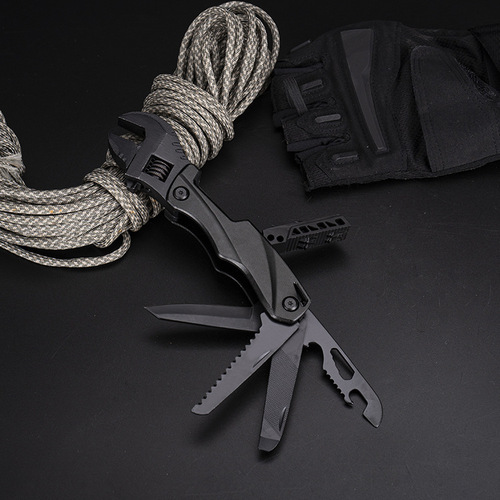 Cross-border multi-function wrench pliers combination EDC combination pliers folding knife saw multi-purpose tool repair manual wrench
