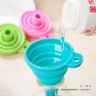 Household Oil Large-Diameter Silicone Oil Filling and Pouring Multi-Functional Folding Mini Small Wine