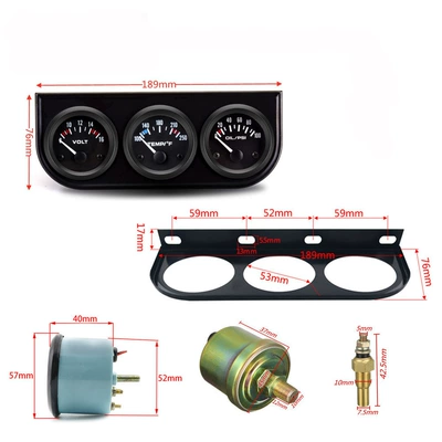 52mm 12V Universal Car: automobile instrument