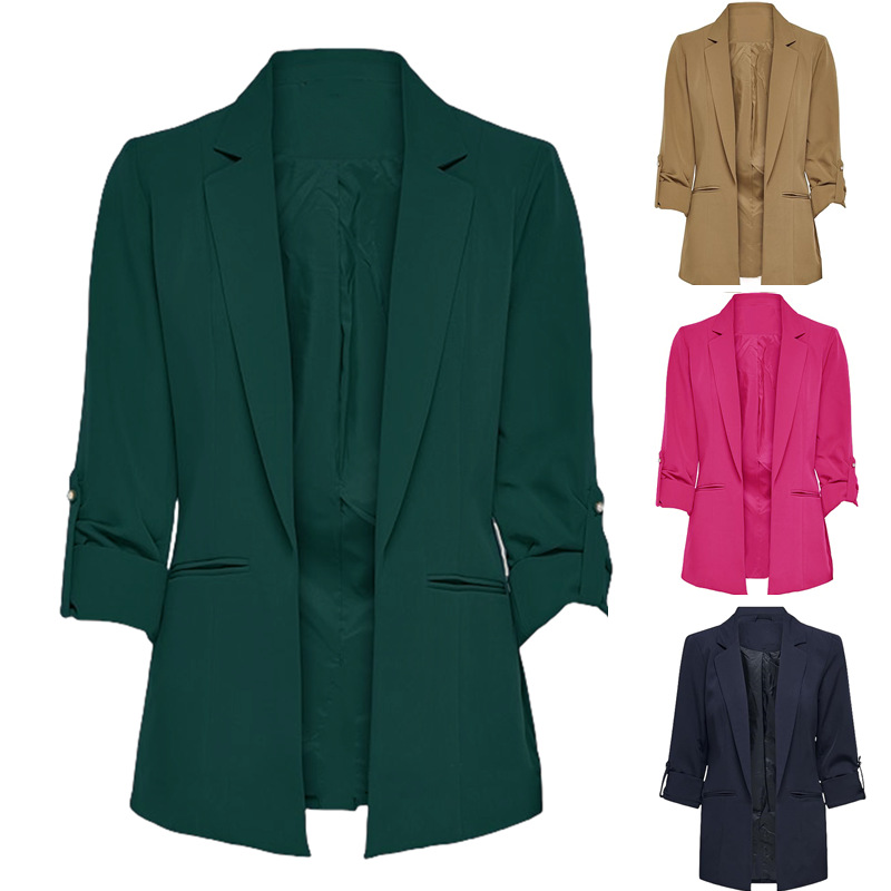 2025 Spring/Autumn New Arrivals AliExpress Casual Women's Suit Cardigan Jacket Amazon Indoor/Outdoor Professional Formal Wear