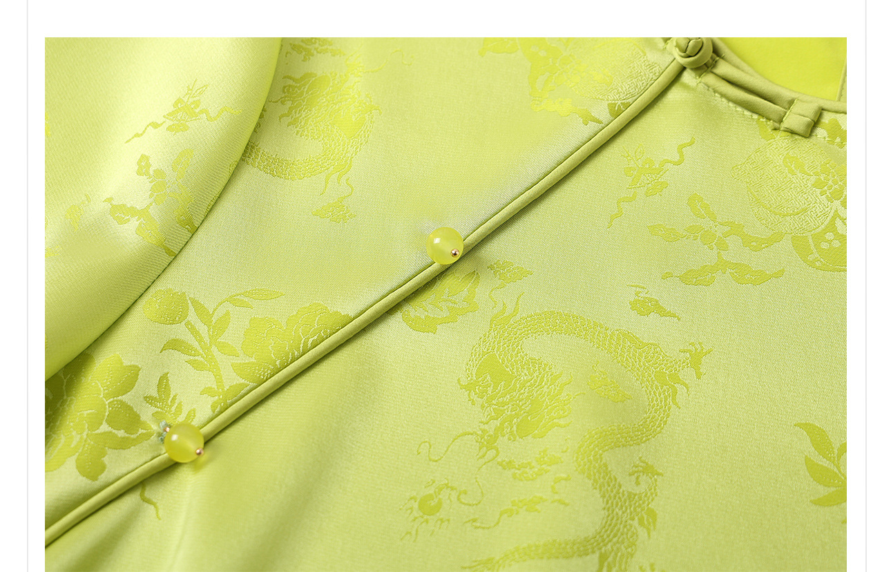 Áo thun nữ tay ngắn lụa tơ tằm jacquard trơn thiết kế đơn giản ZX M400 — Màu trắng chi tiết 33