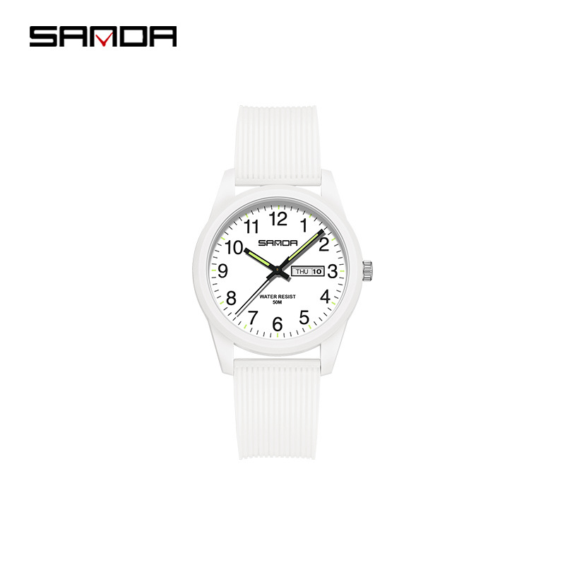 Women's 6090 Double Calendar White