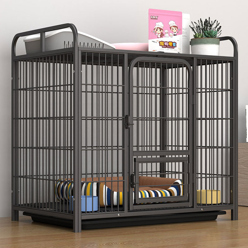 Jaula de perro grande jaula de perro mediano con separación de inodoro hogar interior y exterior jaula de Labrador Golden Retriever