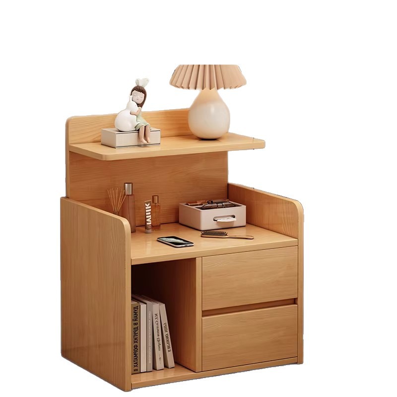 Mesa de cabecera doméstica dormitorio pequeño almacenamiento creativo pequeño gabinete simple estante de cama multifuncional 2026 venta caliente
