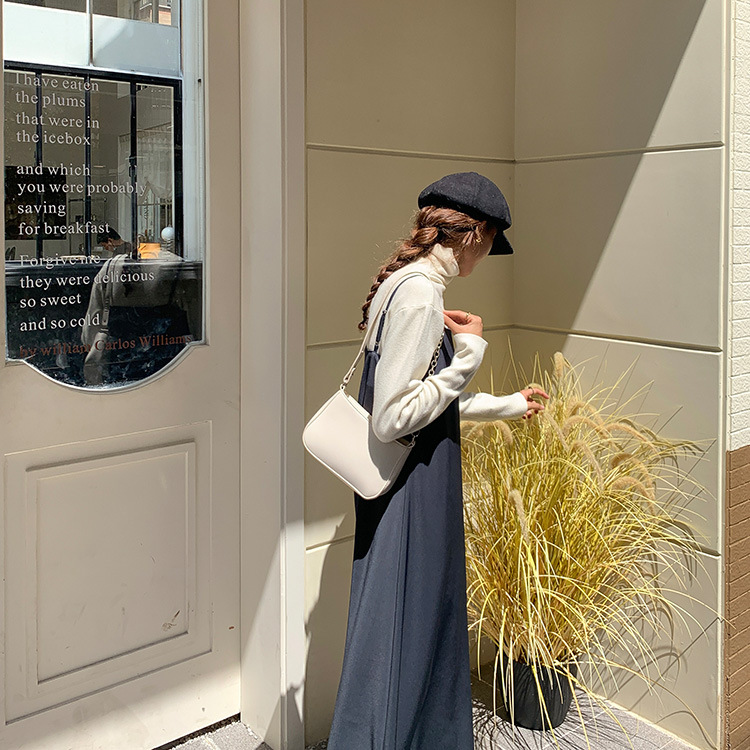 New niche design with high-end underarm stick bag, street PU single shoulder handbag, women's trend_voghion.com