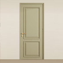 现代法式烤漆门复古风卧室门房间门白色欧式扣线室内门套装门