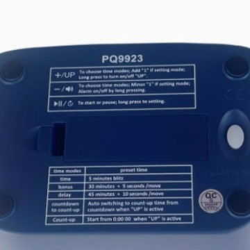 Tianfu ajedrez reloj PQ9923 ajedrez chino juego de ajedrez reloj electrónico temporizador 9923