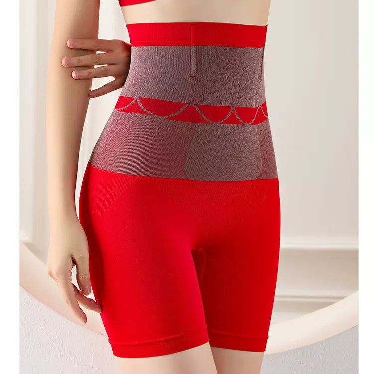 秋冬保暖加强版高腰收腹内裤女塑身美体束腰提臀打底保暖四角裤