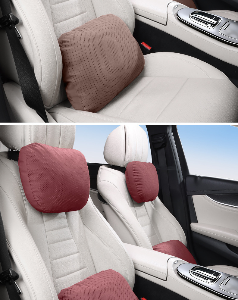 Protein Silicone Car Headrest Suitable for Mercedes-Maybach S-Class, Bmw, Tesla, Neck Support Pillow, Lumbar Cushion for Car Use
