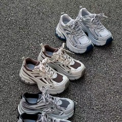 厚底轻便防滑老爹鞋女2025新款秋款女款鞋子女爆款软底不累脚百搭
