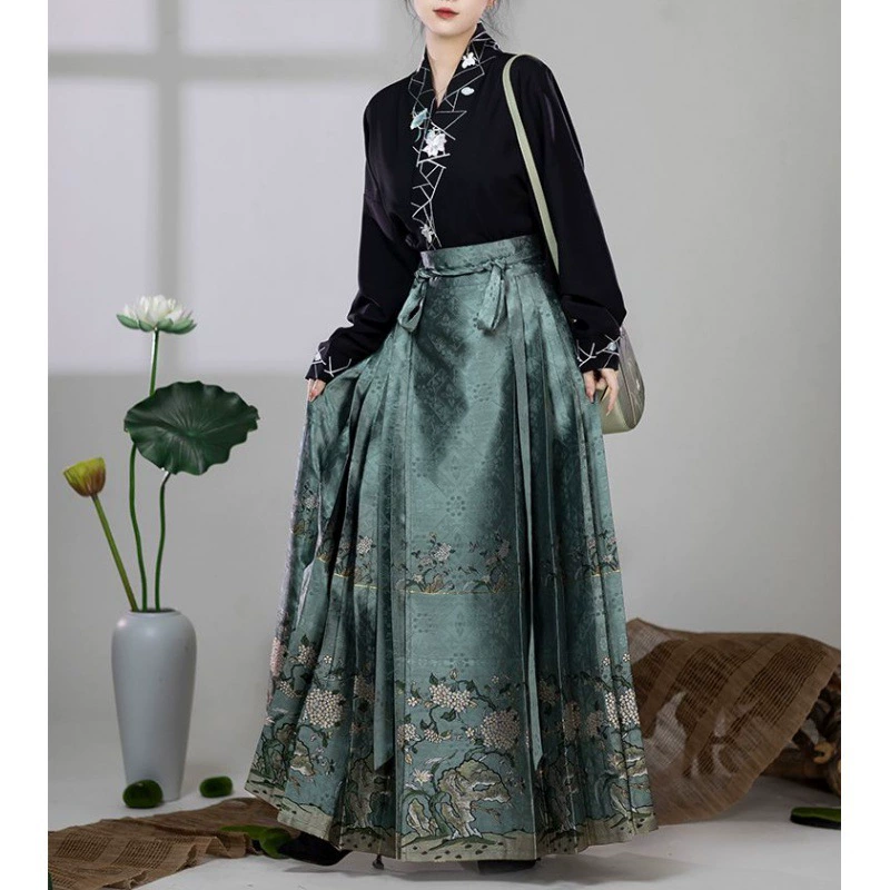 Spring autumn Hanfu, set, 2023