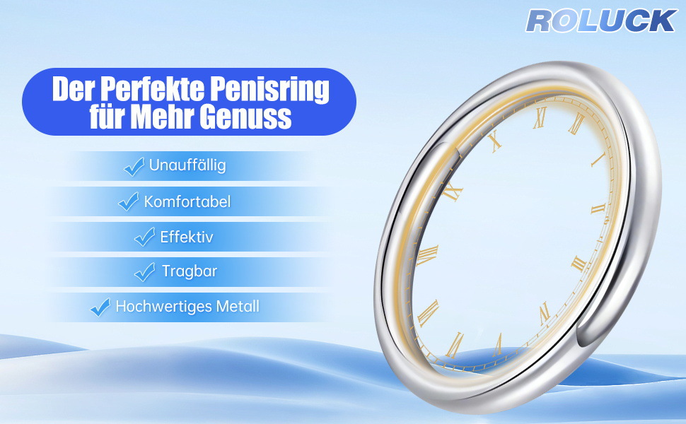 Metal Lock Ring for Men, 50mm Inner Diameter Foreskin Restraint Ring, Non-Vibrating Cock Ring — detail image 3
