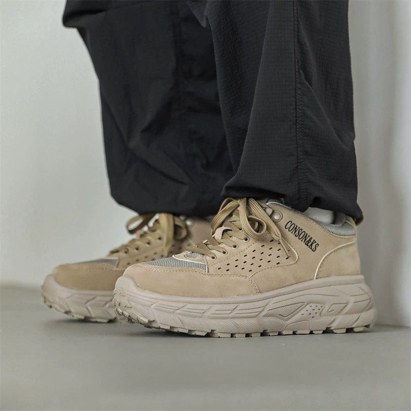 Мужские туфли Desert Yellow 2024 весна и осень весна и осень новые кроссовки мужские Tide Shoes супер огонь INS Daddy Shoes альпинистские туфли
