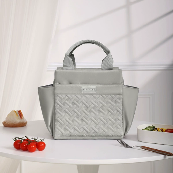 Croissant portable square bag gray