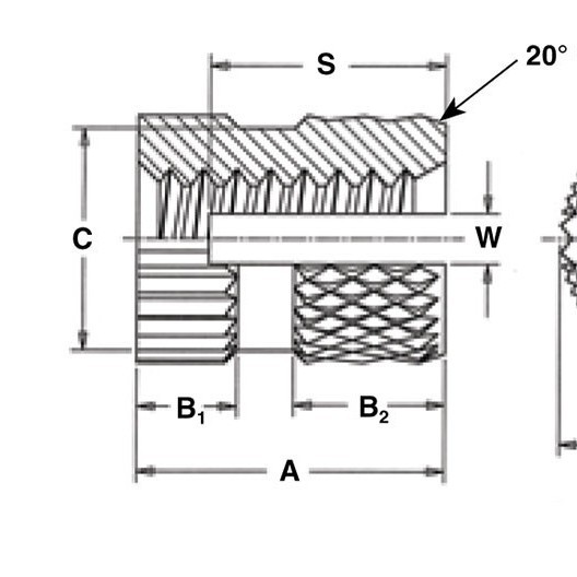 ��ֱ�ƻ�����ͭ��ĸPKB-256����ͭ��ĸ#2-56