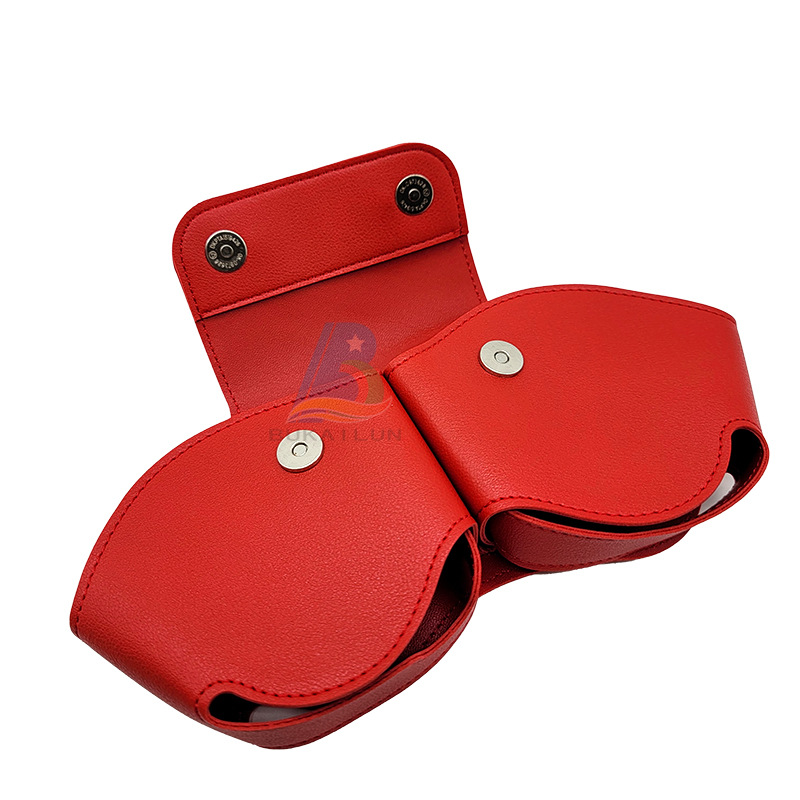 En stock al por mayor aplicable airpodsmax auriculares Funda de cuero Bluetooth auriculares bolsa grande auriculares bolsa de cuero de almacenamiento