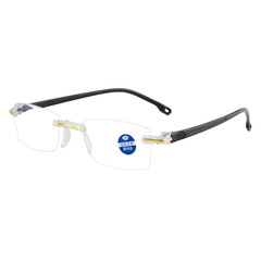 Cut-edge rimless reading glasses, anti-blue light reading glasses, smart zoom street stalls, dropshipping wholesale