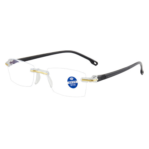 Cut-edge rimless reading glasses, anti-blue light reading glasses, smart zoom street stalls, dropshipping wholesale