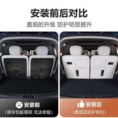 Chair back anti-kick pad, Protection Mat, Three-Row Seat Back